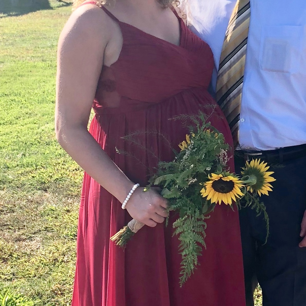 Azazie Blake altered to maternity style